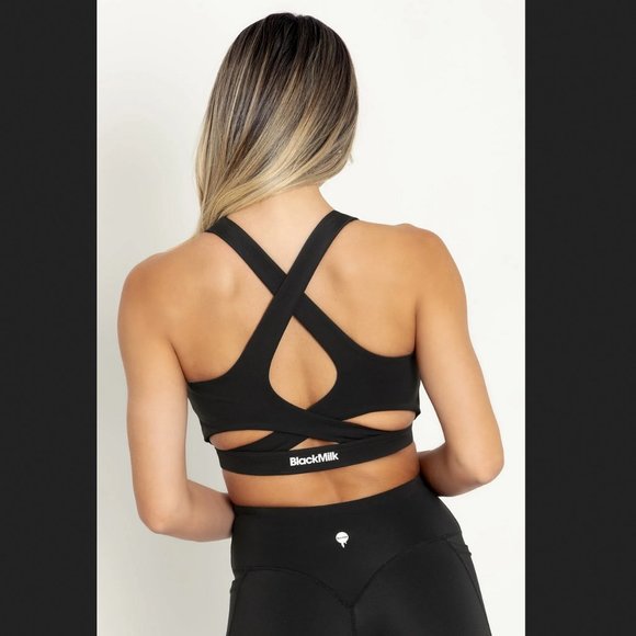 NWT Blackmilk Power Up Cut Out Crop Sports Bra - Picture 2 of 3